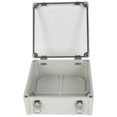 ABS IP66 Clear Lid Hinge Junction Box 280 x 280 x 130mm - Twin Eagle Imports