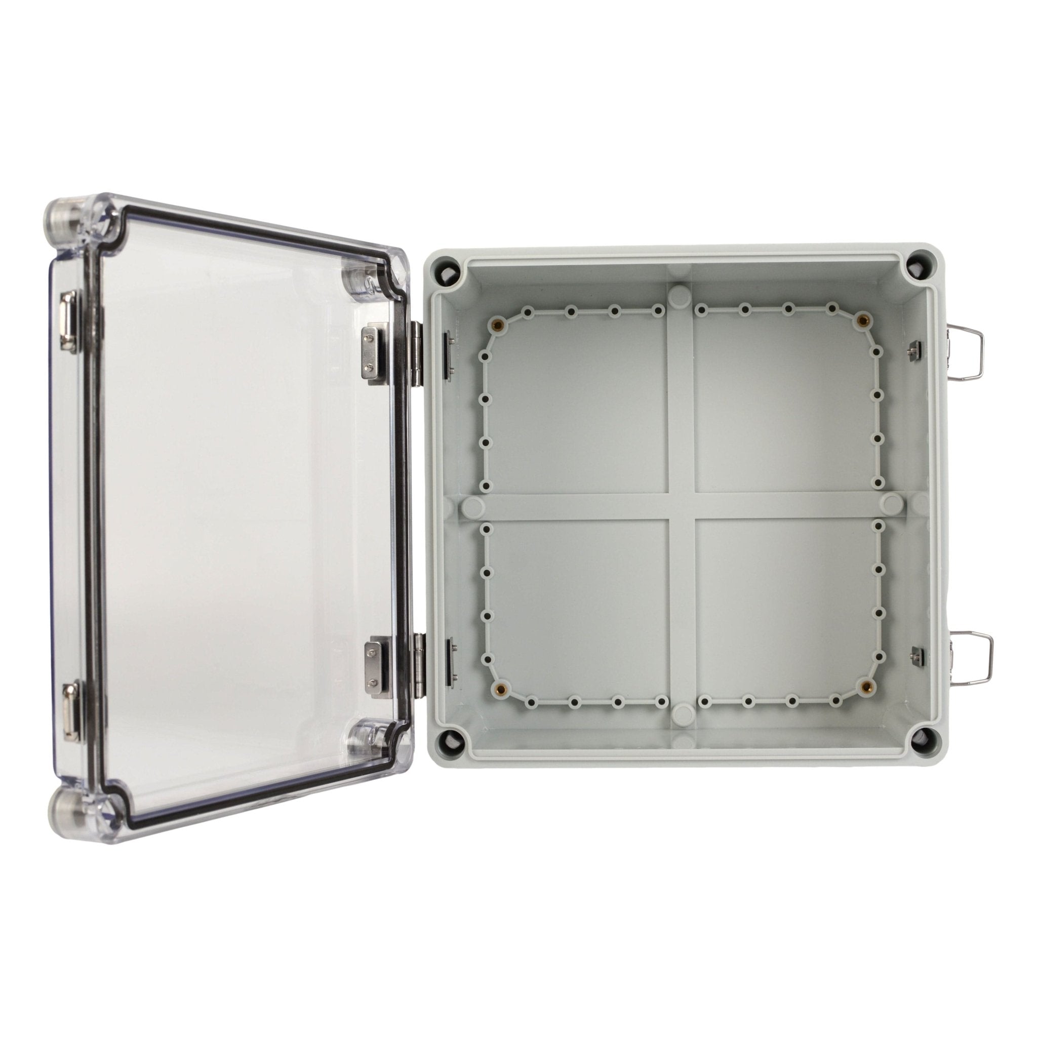 ABS IP66 Clear Lid Hinge Junction Box 280 x 280 x 130mm - Twin Eagle Imports