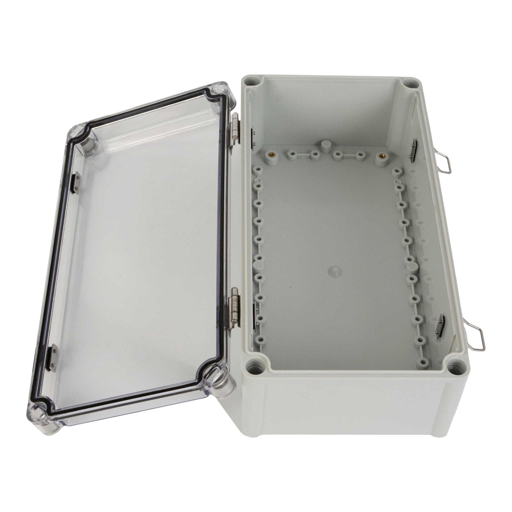 ABS IP66 Clear Lid Hinge Junction Box 380 x 190 x 130mm - Twin Eagle Imports