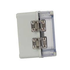 ABS IP66 Clear Lid Hinge Junction Box 80 x 110 x 85mm - Twin Eagle Imports
