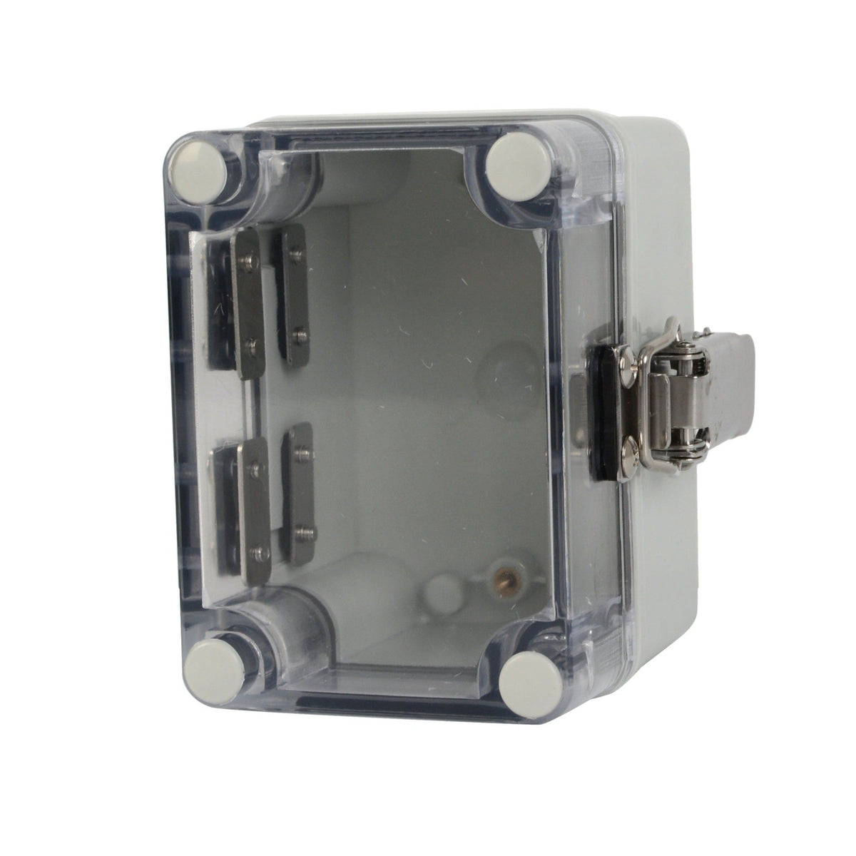 ABS IP66 Clear Lid Hinge Junction Box 80 x 110 x 85mm - Twin Eagle Imports