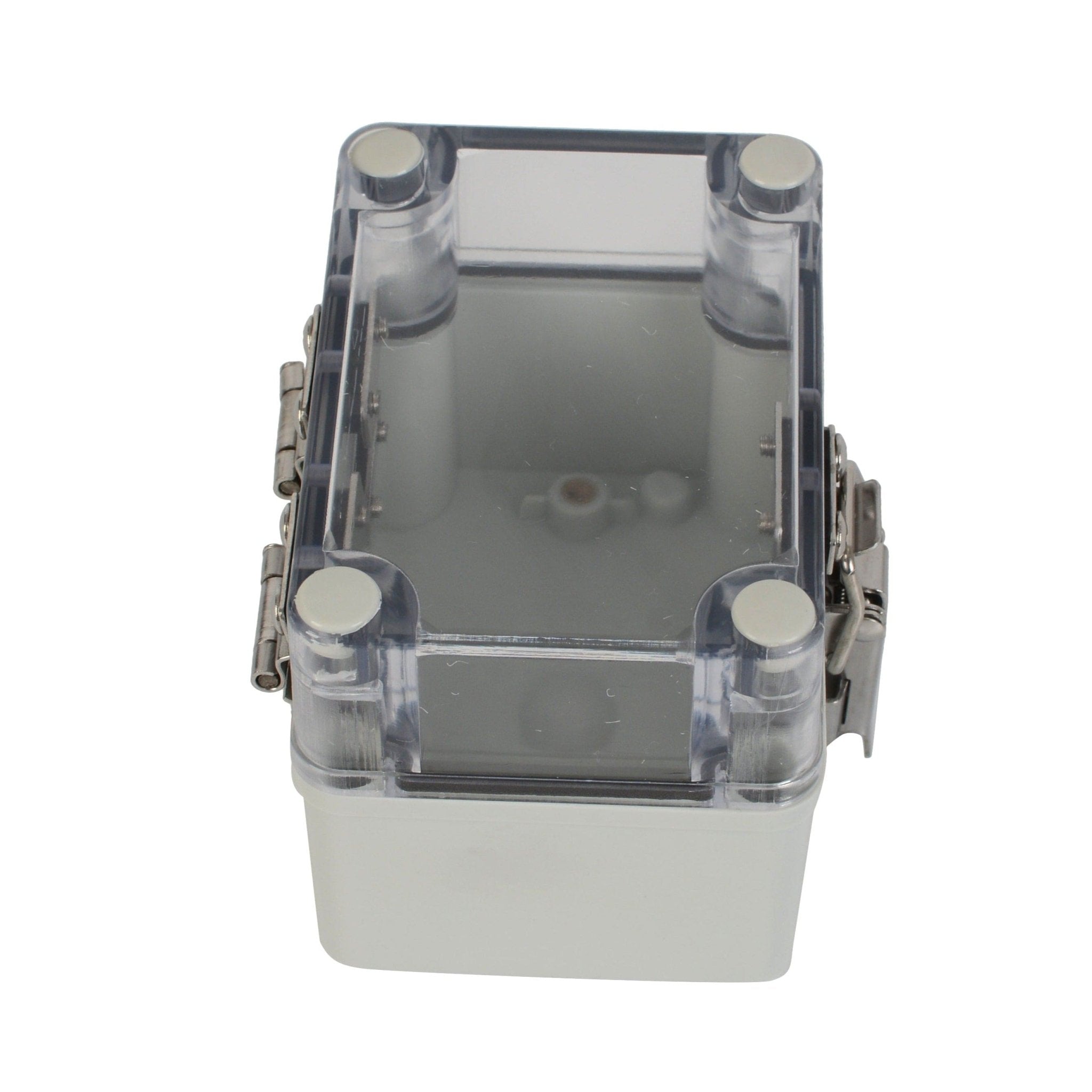 ABS IP66 Clear Lid Hinge Junction Box 80 x 110 x 85mm - Twin Eagle Imports
