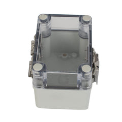 ABS IP66 Clear Lid Hinge Junction Box 80 x 110 x 85mm - Twin Eagle Imports