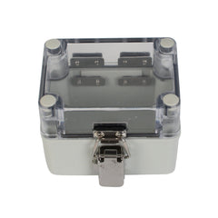 ABS IP66 Clear Lid Hinge Junction Box 80 x 110 x 85mm - Twin Eagle Imports
