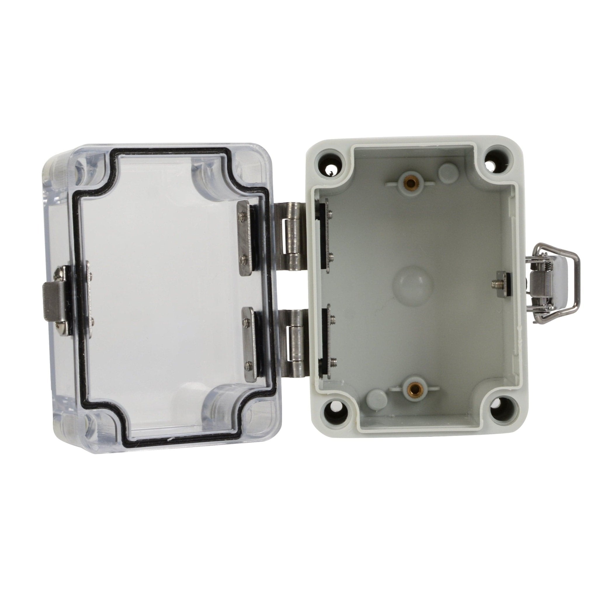 ABS IP66 Clear Lid Hinge Junction Box 80 x 110 x 85mm - Twin Eagle Imports