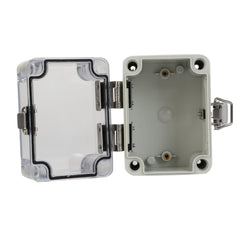 ABS IP66 Clear Lid Hinge Junction Box 80 x 110 x 85mm - Twin Eagle Imports