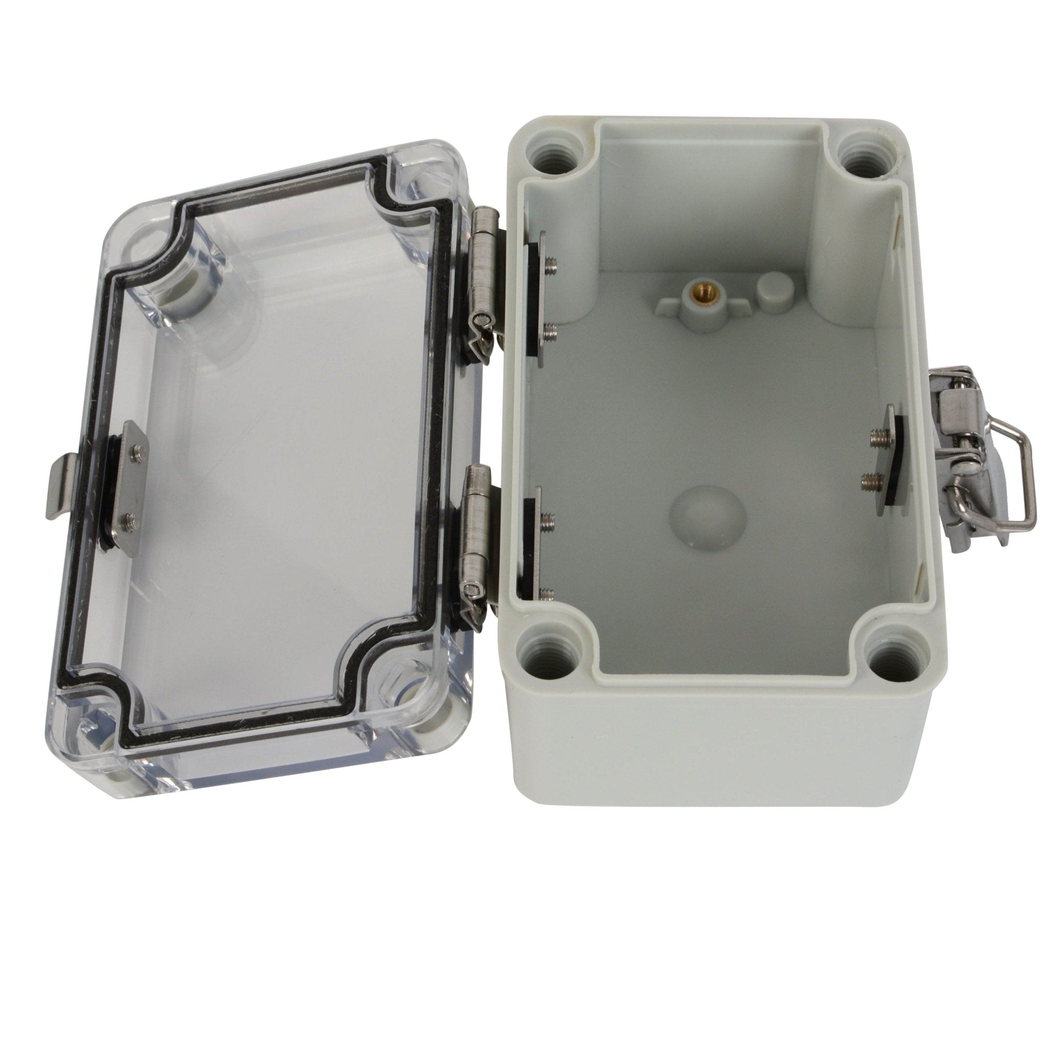 ABS IP66 Clear Lid Hinge Junction Box 80 x 130 x 70mm - Twin Eagle Imports