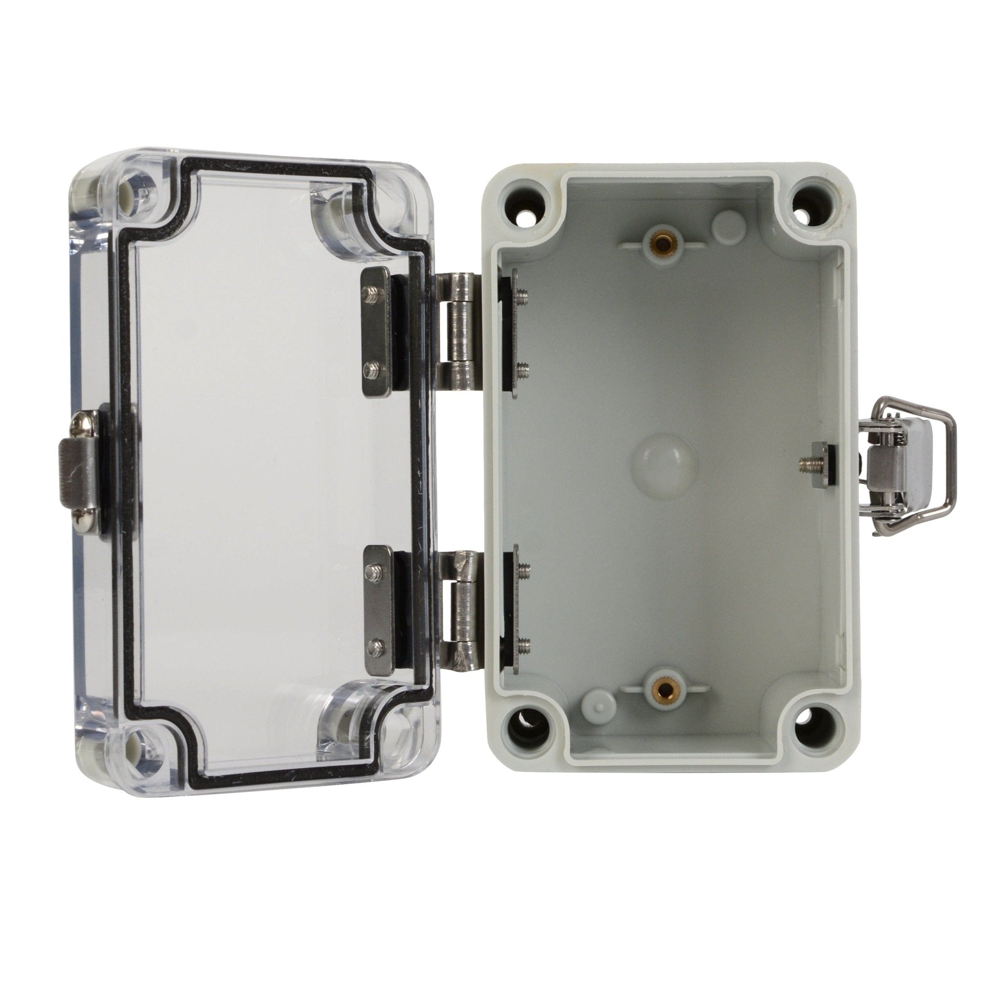 ABS IP66 Clear Lid Hinge Junction Box 80 x 130 x 70mm - Twin Eagle Imports