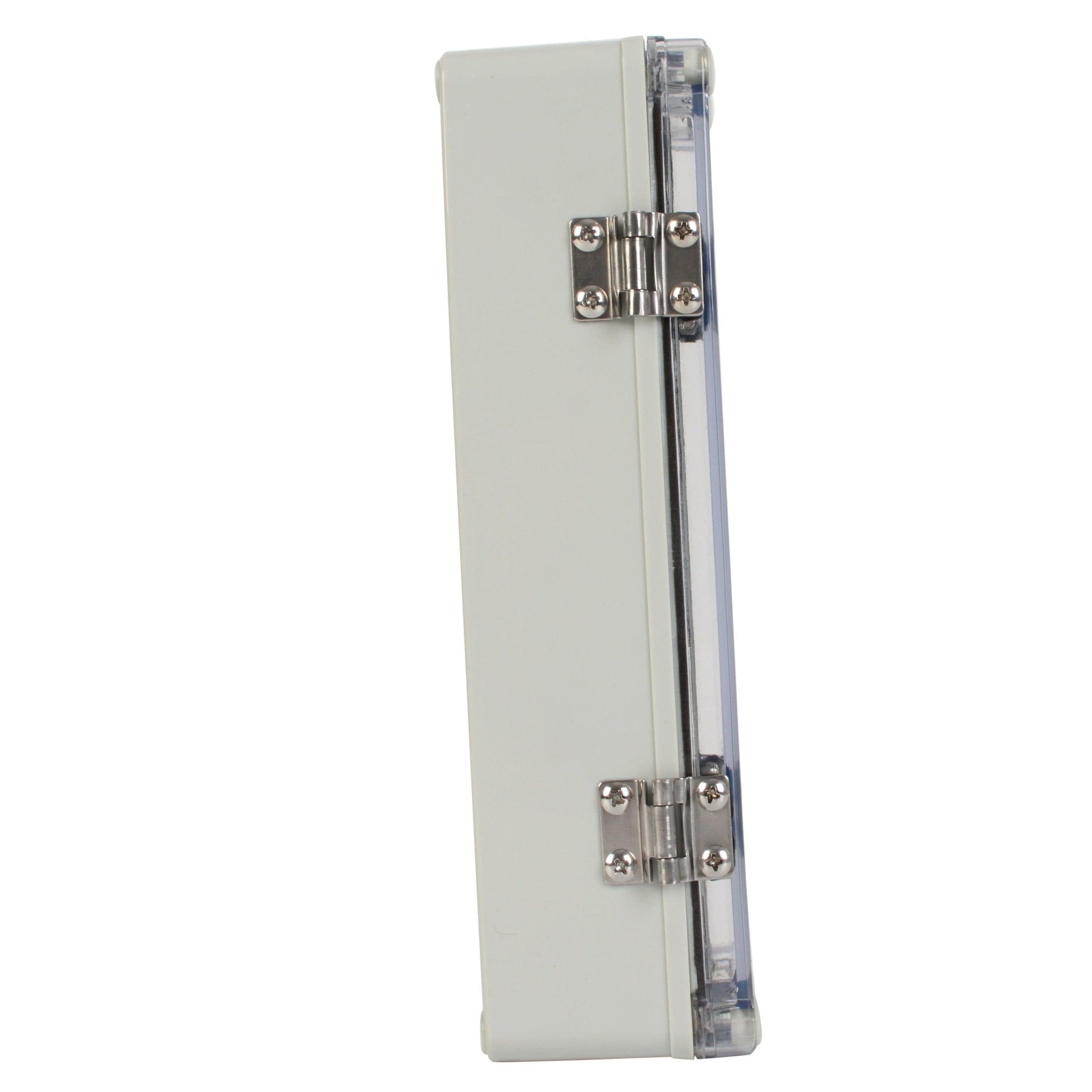 ABS IP66 Clear Lid Hinge Junction Box 80 x 250 x 70mm - Twin Eagle Imports