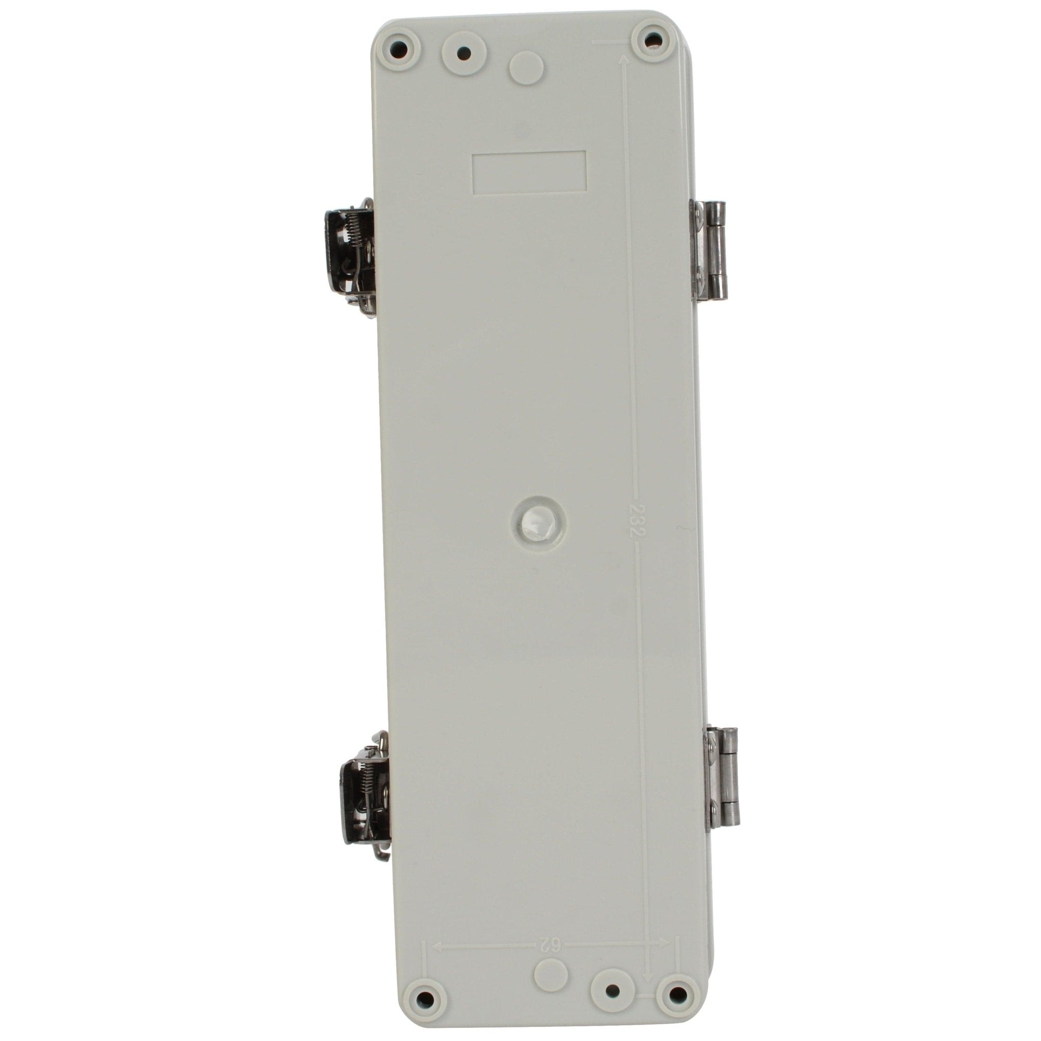 ABS IP66 Clear Lid Hinge Junction Box 80 x 250 x 70mm - Twin Eagle Imports