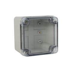 ABS IP66 Clear Lid Junction Box 100 x 100 x 75mm - Twin Eagle Imports