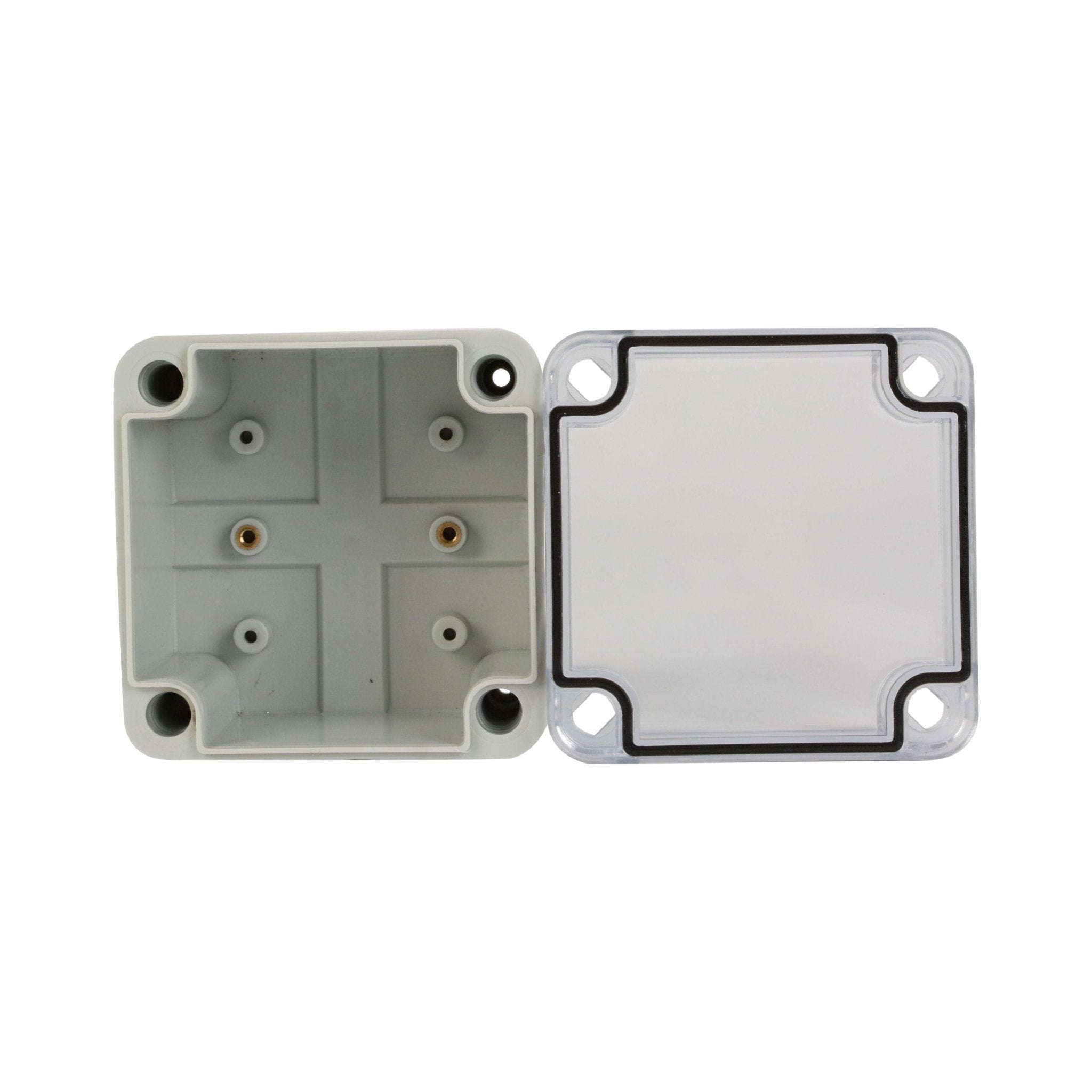 ABS IP66 Clear Lid Junction Box 100 x 100 x 75mm - Twin Eagle Imports