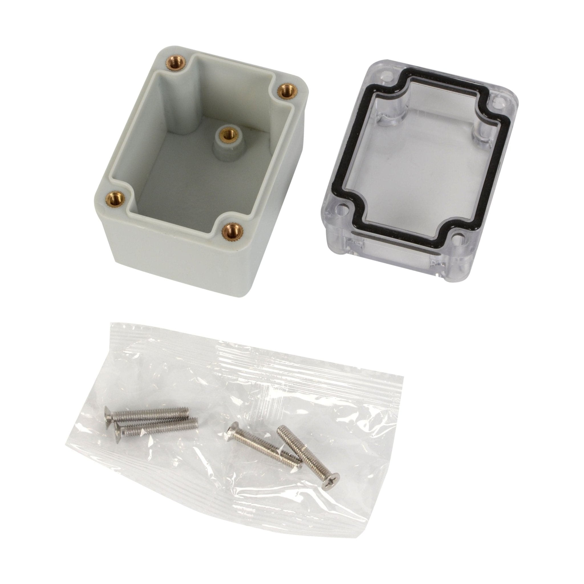 ABS IP66 Clear Lid Junction Box 50 x 65 x 55mm - Twin Eagle Imports