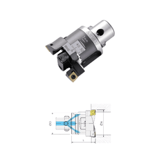 Acrow BSH125 – Twin-Cutter Boring Head (Ø125–175 mm Range) - Twin Eagle Imports