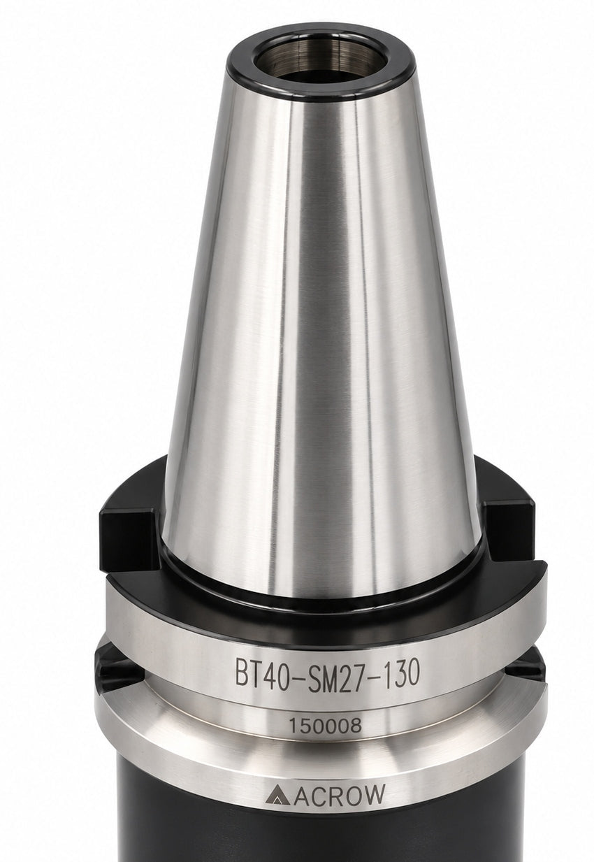 Acrow BT40-SM27-130 – Shell Mill Holder (Ø27 mm Bore, BT40 Taper) - Twin Eagle Imports