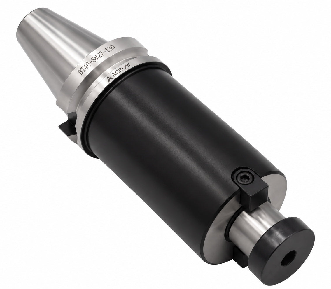 Acrow BT40-SM27-130 – Shell Mill Holder (Ø27 mm Bore, BT40 Taper) - Twin Eagle Imports