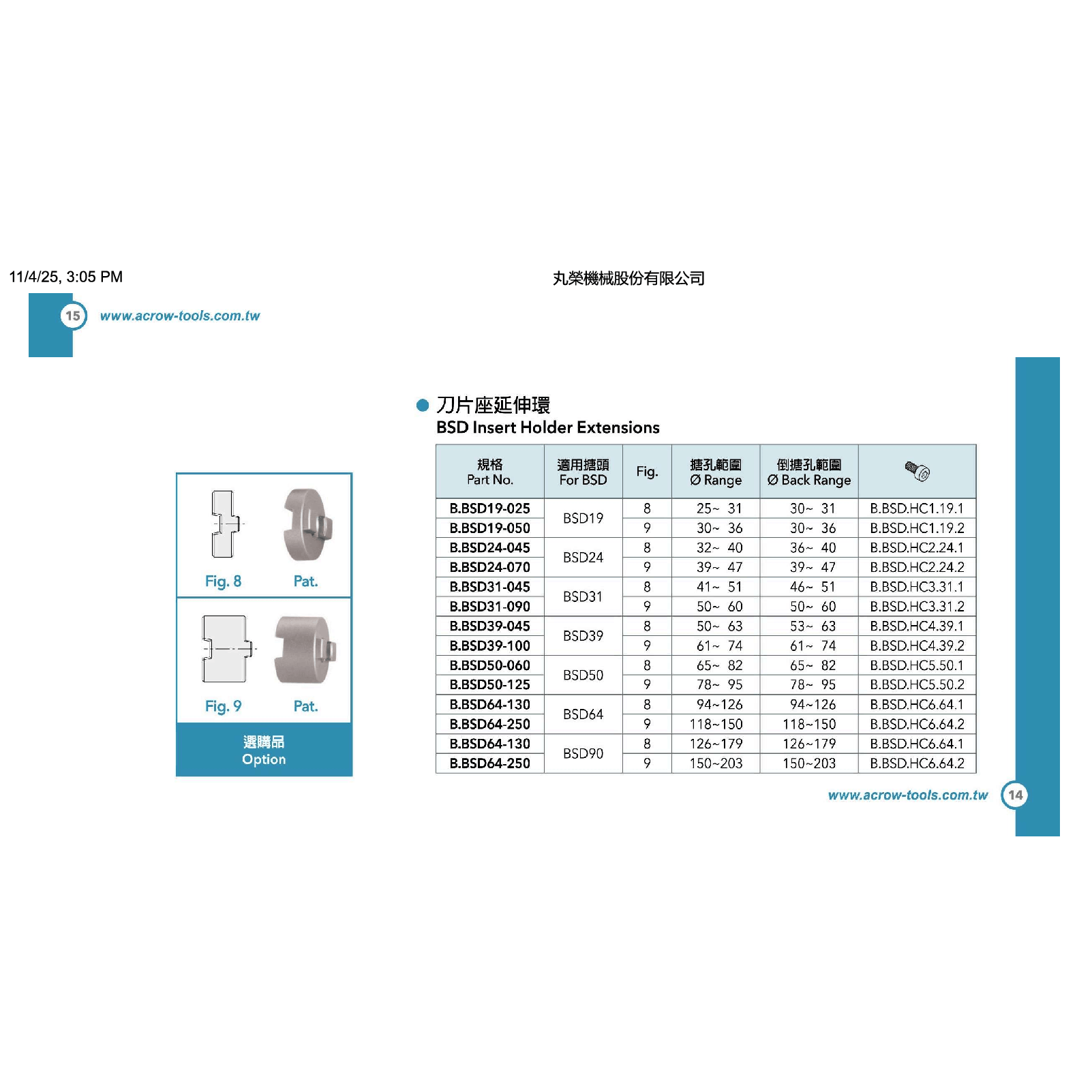 ACROW MACHINERY MFG CO LTD SPARES Acrow B.BSD.HC6.64.1 – Clamp Screw for BSD64 Fine Boring Heads