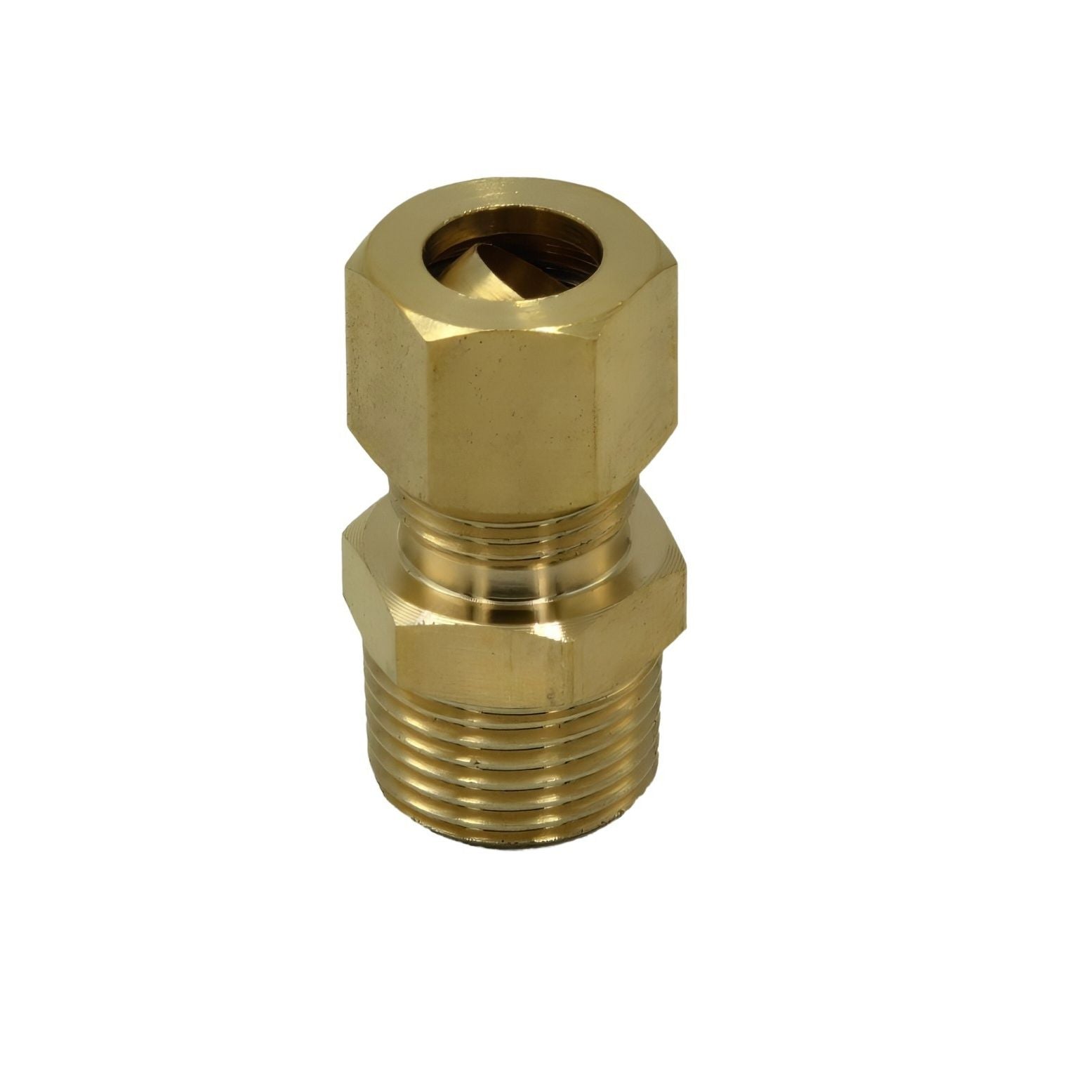 Brass Compression Male Female Connector (T3/8xM3/8)