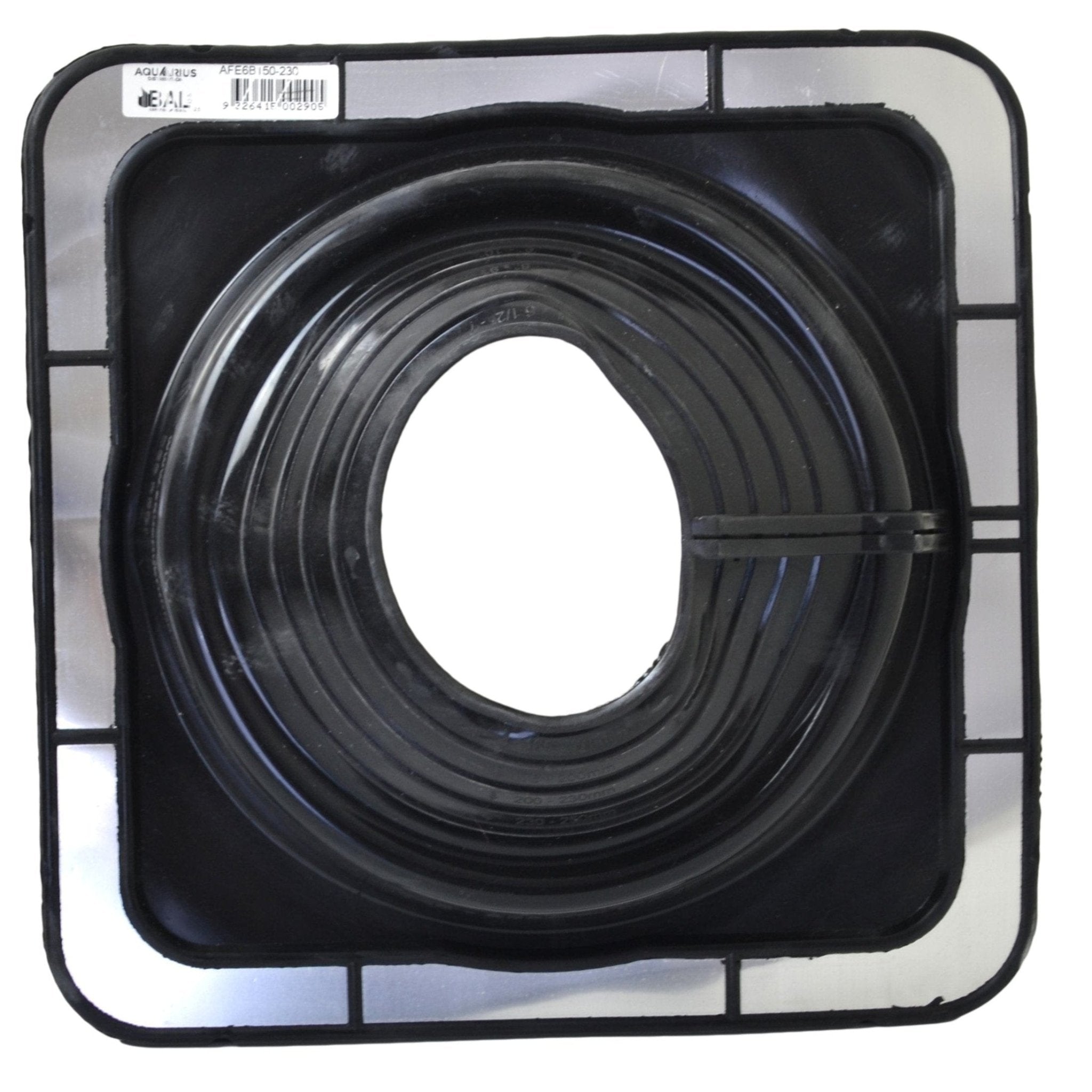 Aquaseal FlashRite 6 Metal Roof Pipe Flashing Black 150-230mm - Twin Eagle Imports