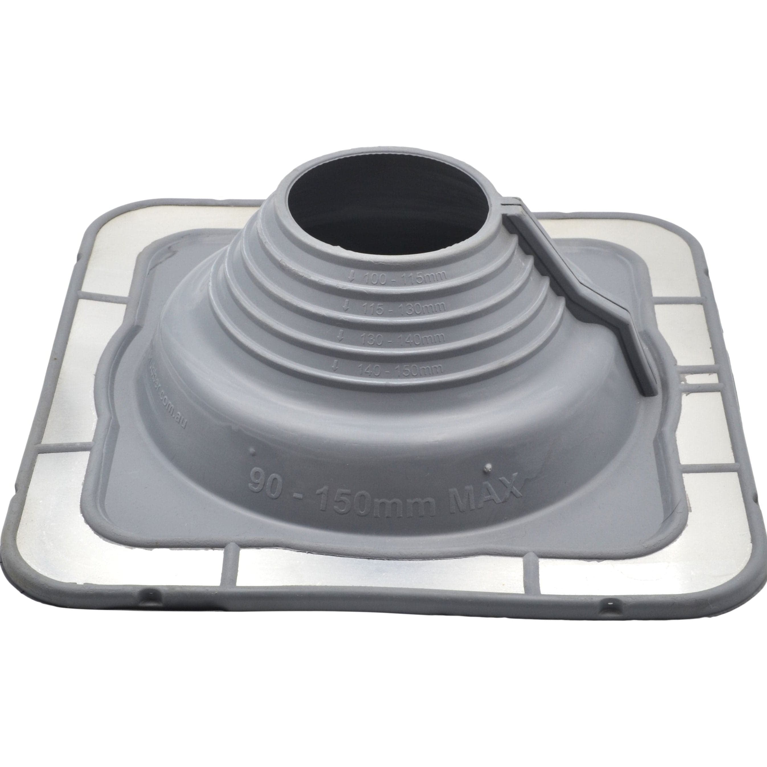 Aquaseal Roof Pipe Seal Aquaseal FlashRite #4 Metal Roof Pipe Flashing Grey 90-150mm