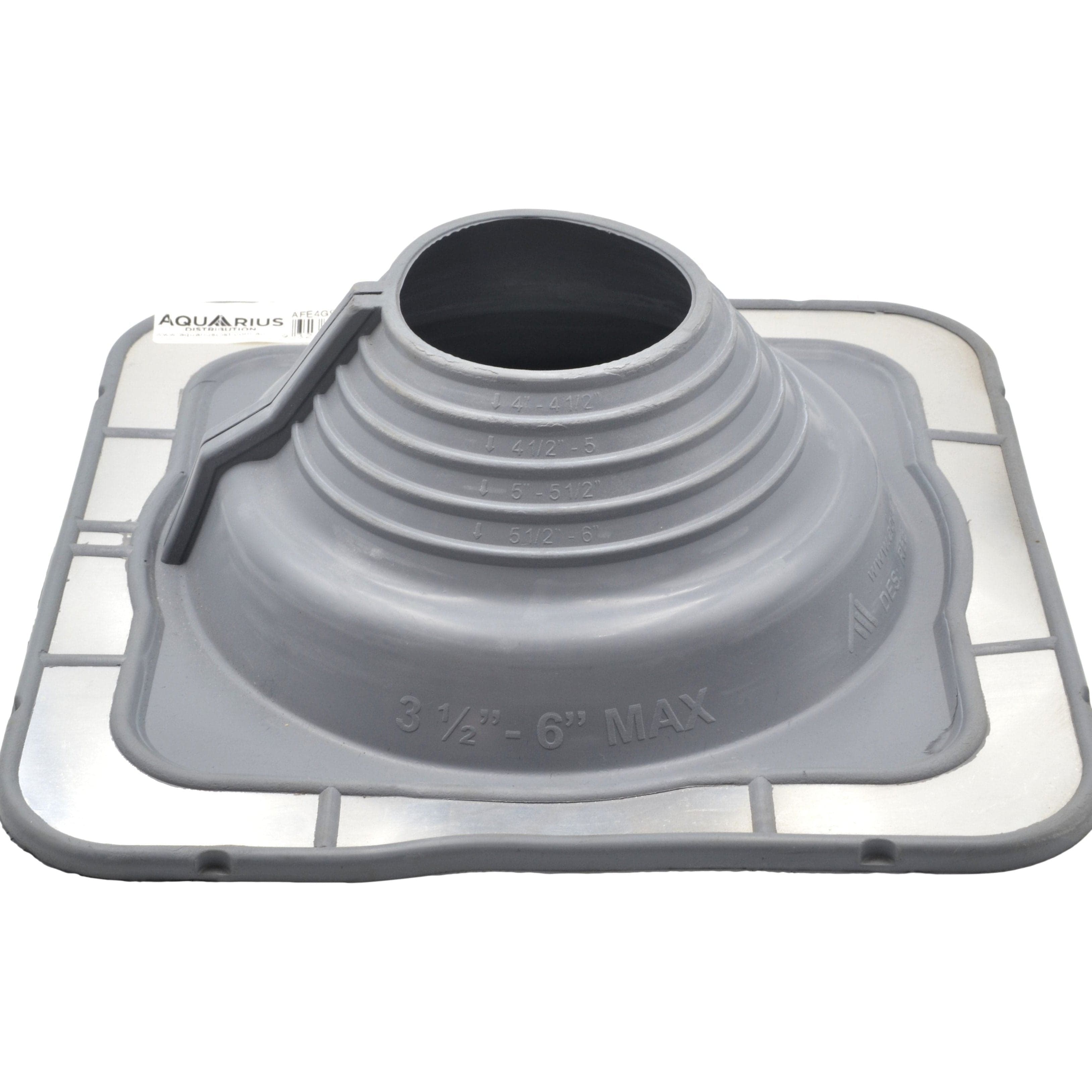 Aquaseal Roof Pipe Seal Aquaseal FlashRite #4 Metal Roof Pipe Flashing Grey 90-150mm