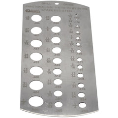 Assorts Gauge Stainless Steel Imperial Fractional Drill Gauge