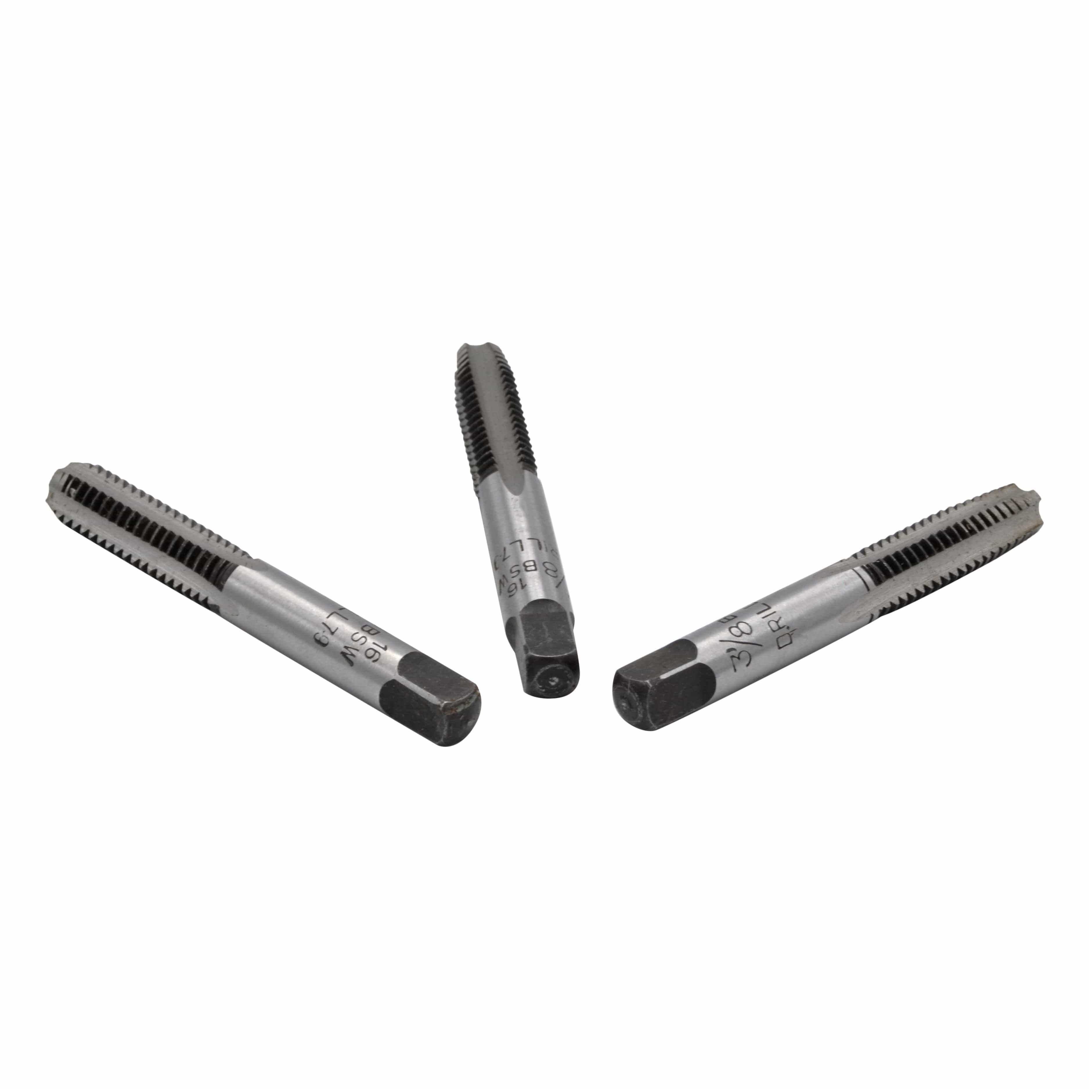 Three Stage Right Hand Imperial HSS Tap 3/8-16 BSW Thread | Assorts