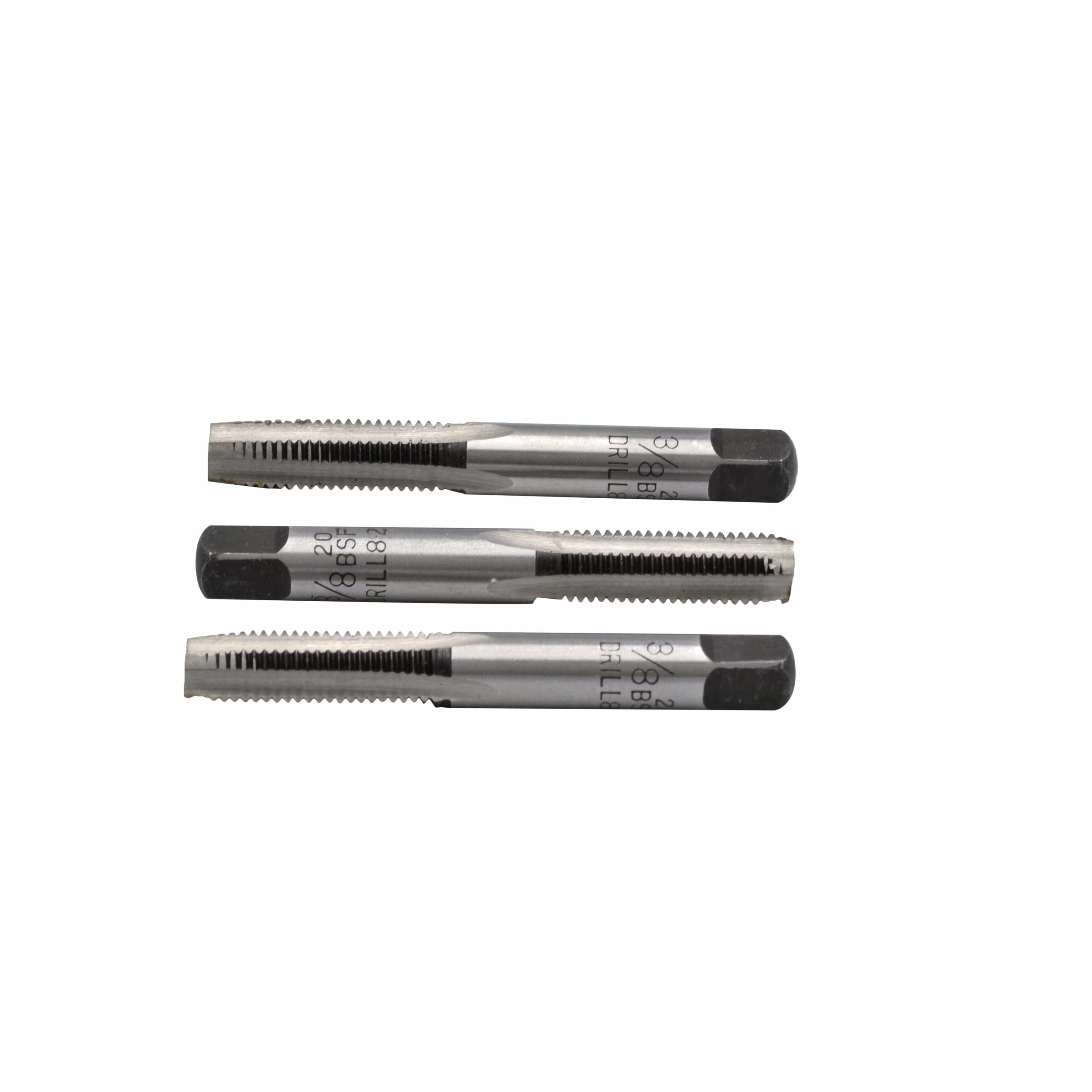 Three-Stage RH Imperial HSS Tap 3/8-20 BSF Fine Thread | Assorts