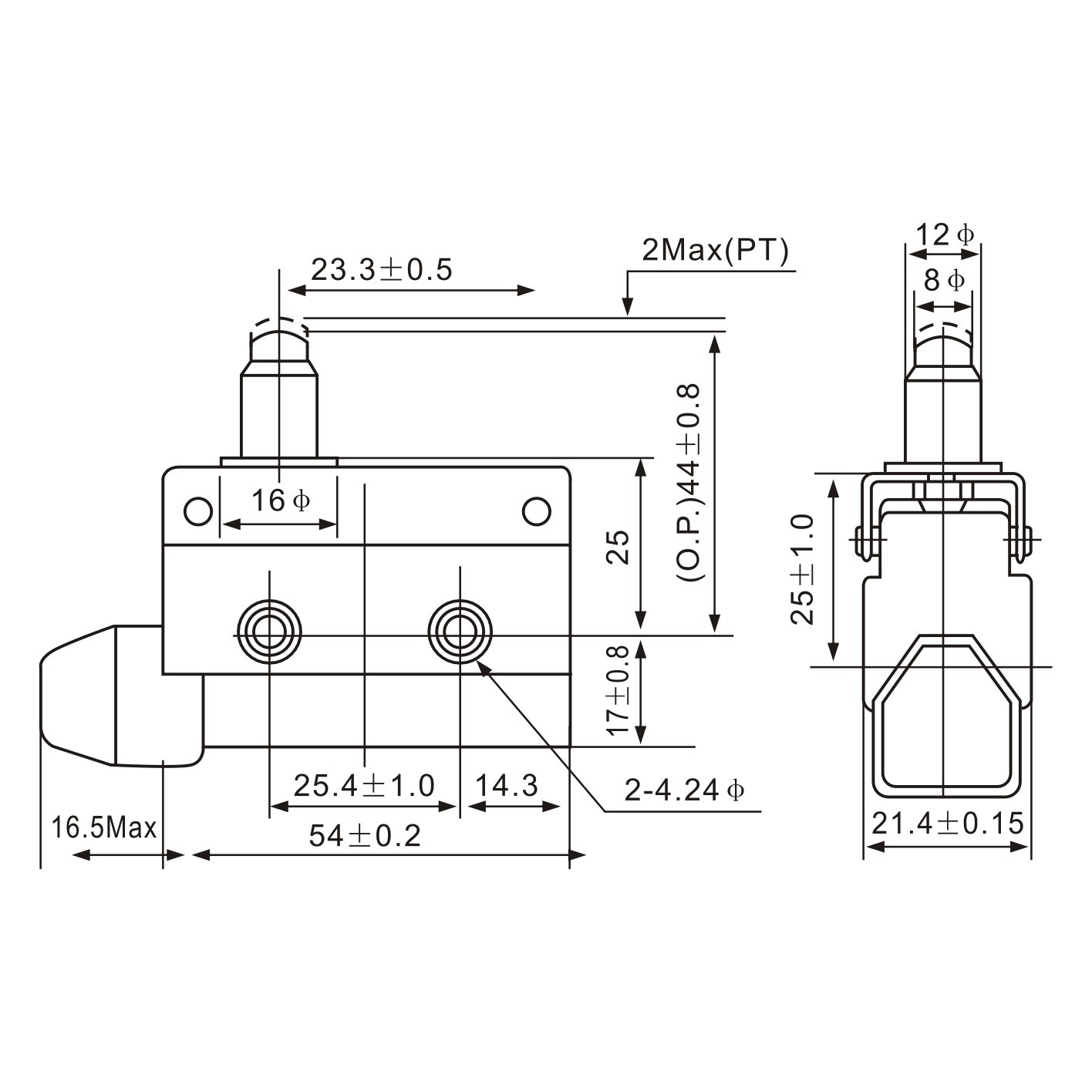 AZ-7110 Pin Plunger Limit Switch - Twin Eagle Imports