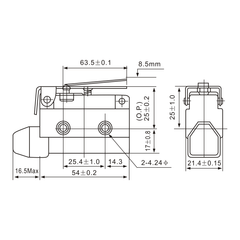 AZ-7140 Lever Switch Side Mount Limit Switch - Twin Eagle Imports