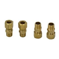4pc Brass Compression Male Female Connector (T3/8xM1/4)
