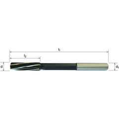 Somta Series 752 – 9/16" HSS-Co5 Parallel Shank Chucking Reamer