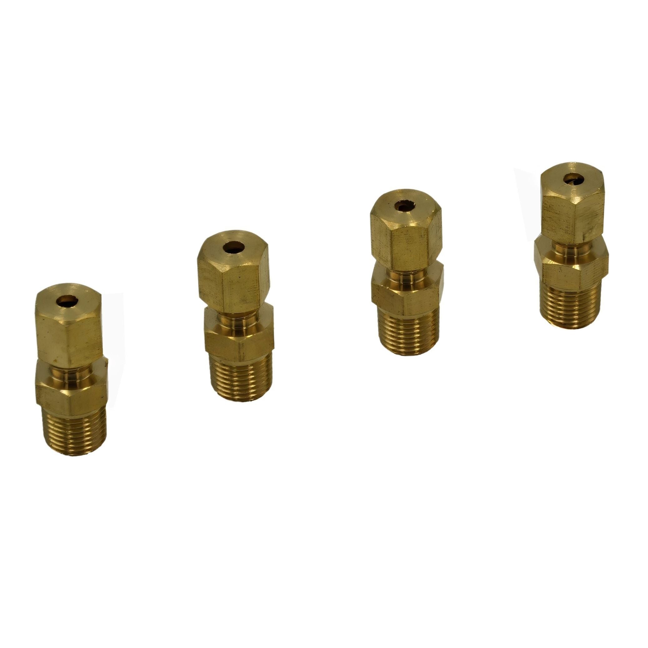 4pc Brass Compression Male Female Connector (T1/8xM1/8)