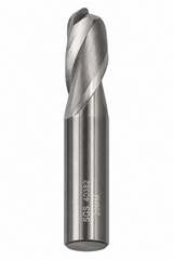 Kyocera SGS 40382 20mm 2 Flute Bright Uncoated Stub Carbide Ball Nose End Mill
