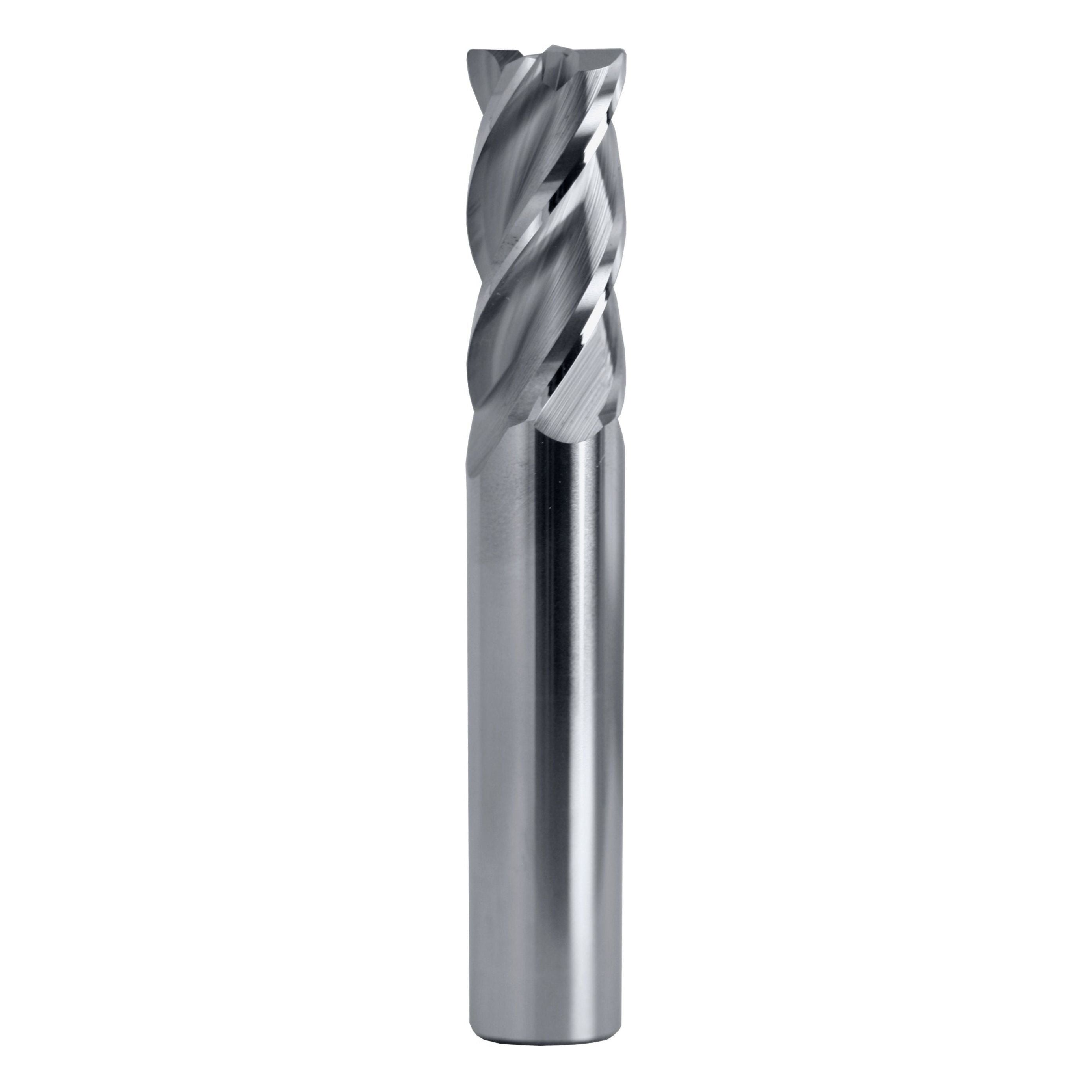 Twin Eagle's Best Carbide 4mm 4 Flute Nano Coated Short Series Corner Radius End Mill – 6mm Shank