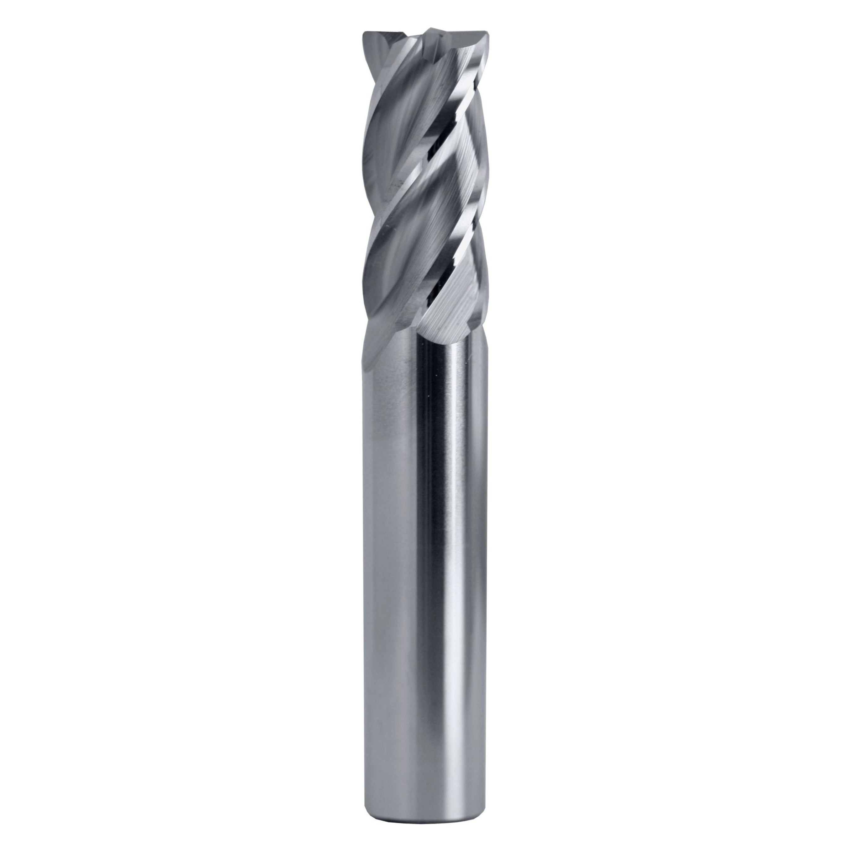 Twin Eagle's Best Carbide 4mm 4 Flute Nano Coated Short Series Corner Radius End Mill – 6mm Shank