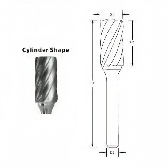 BEST CARBIDE CARBIDE BURRS Best Carbide - SA1NF 1/4" Aluminium Cut Carbide Burr
