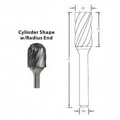 BEST CARBIDE CARBIDE BURRS Best Carbide - SC1MNF 6mm Aluminium Cut Carbide Burr