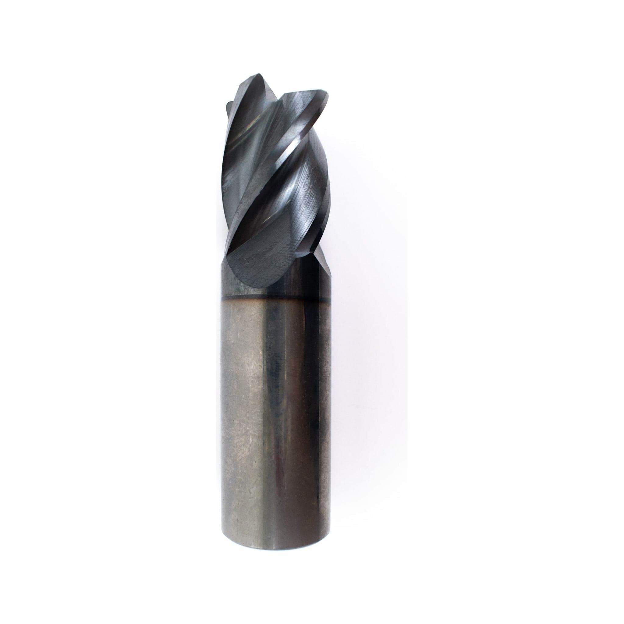 BEST CARBIDE Carbide Endmill Best Carbide HFC Variable Helix Nano coated 4-Flute End Mill 1" D x 4" O.A.L, Corner Radius