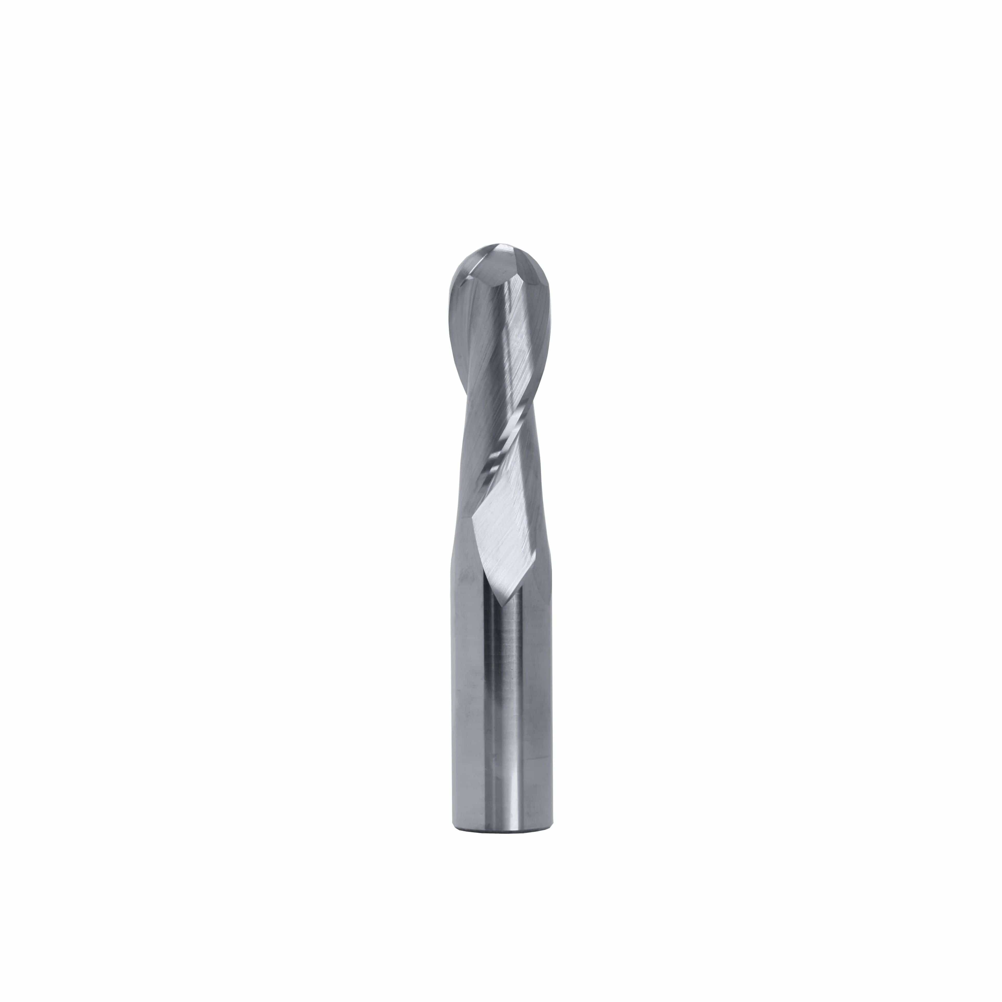 BEST CARBIDE Carbide Endmill Best Carbide - Long Series Ball Nose Slot Drill 7/8" (2 Flute, Uncoated)