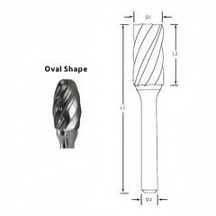 Best Carbide - SE1NF 1/4" Aluminium Cut Carbide Burr - Twin Eagle Imports