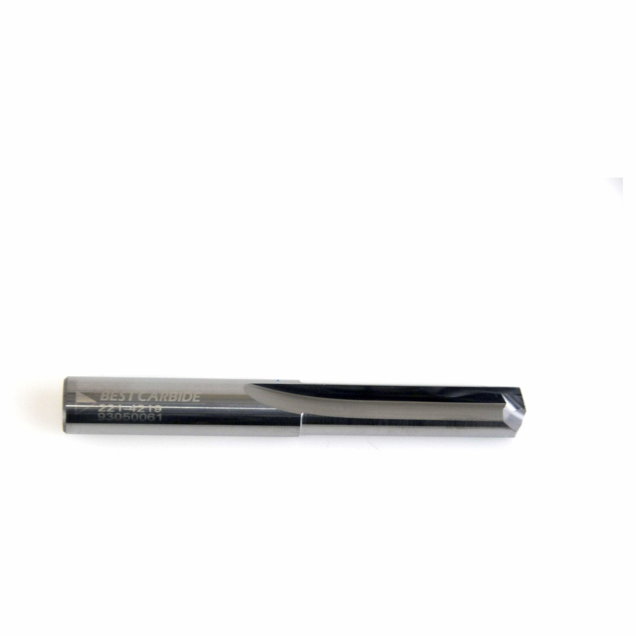 Best Carbide Straight Flute Uncoated 2-Flute Drill 0.42" / 27/64, 140° Drill Point - Twin Eagle Imports