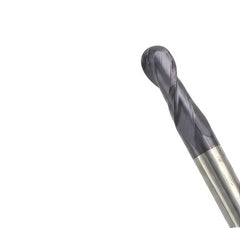 Fullerton 8.0mm 2 Flute TiAlN Coated Carbide Ball Nose Endmill - 3215 Series