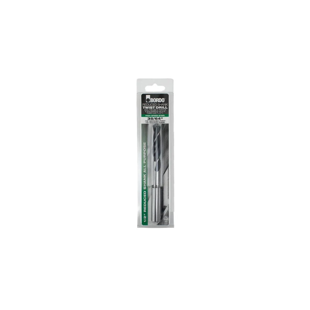 BORDO DRILLS Bordo 35/64" HSS Reduced Shank Drill