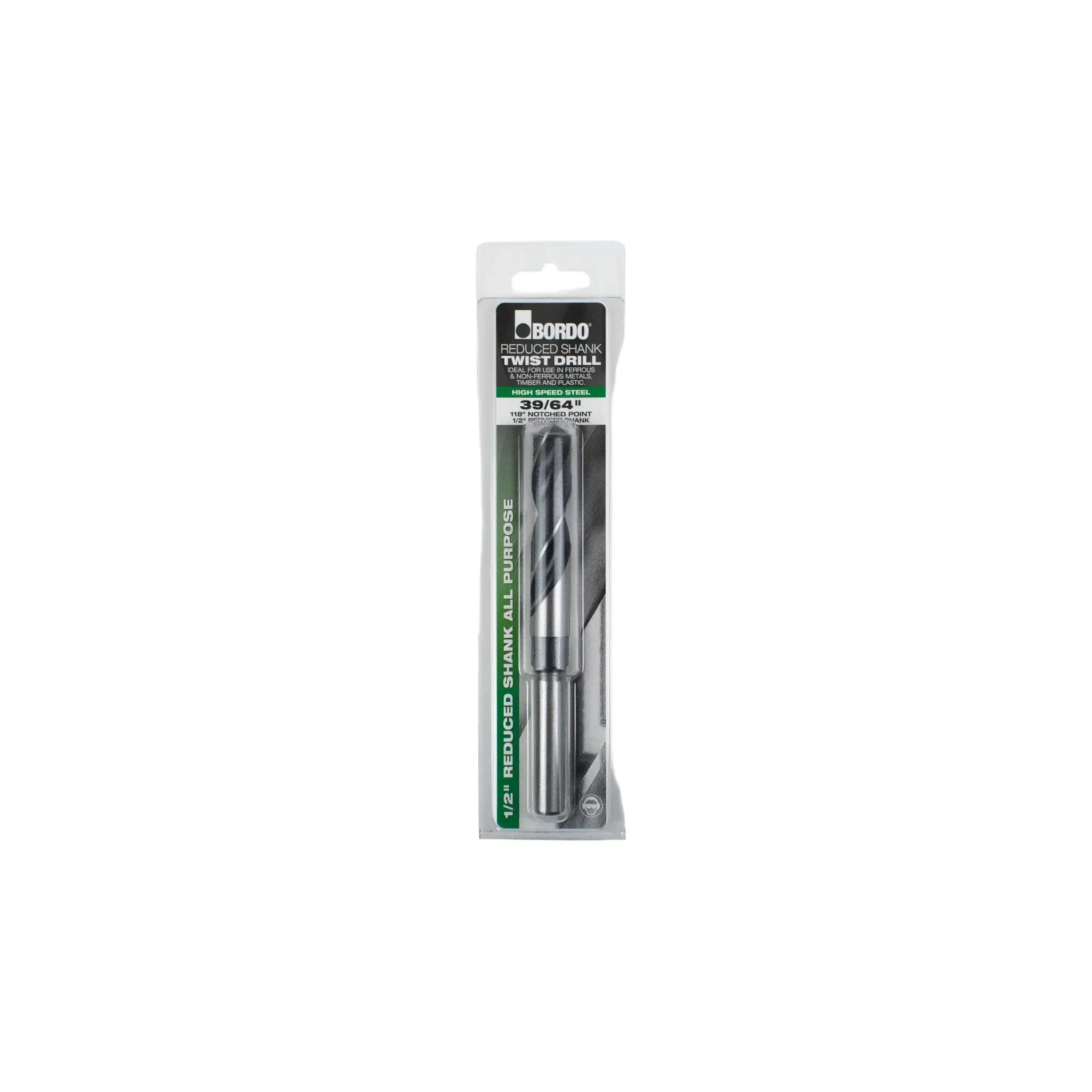BORDO DRILLS Bordo 39/64" HSS Reduced Shank Drill