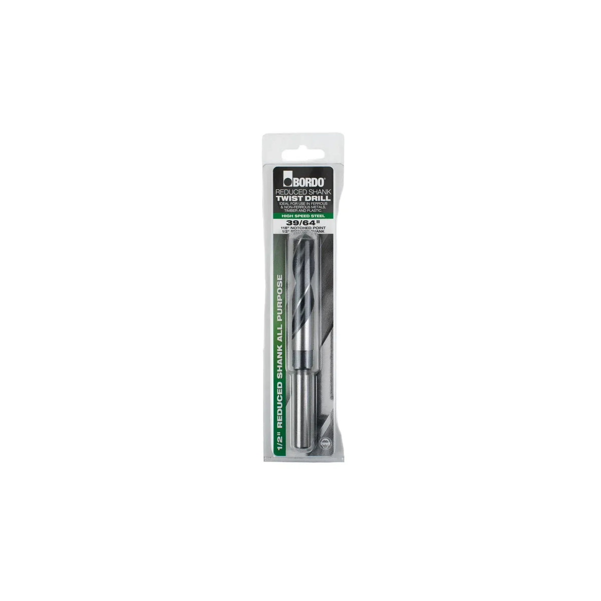 BORDO DRILLS Bordo 39/64" HSS Reduced Shank Drill