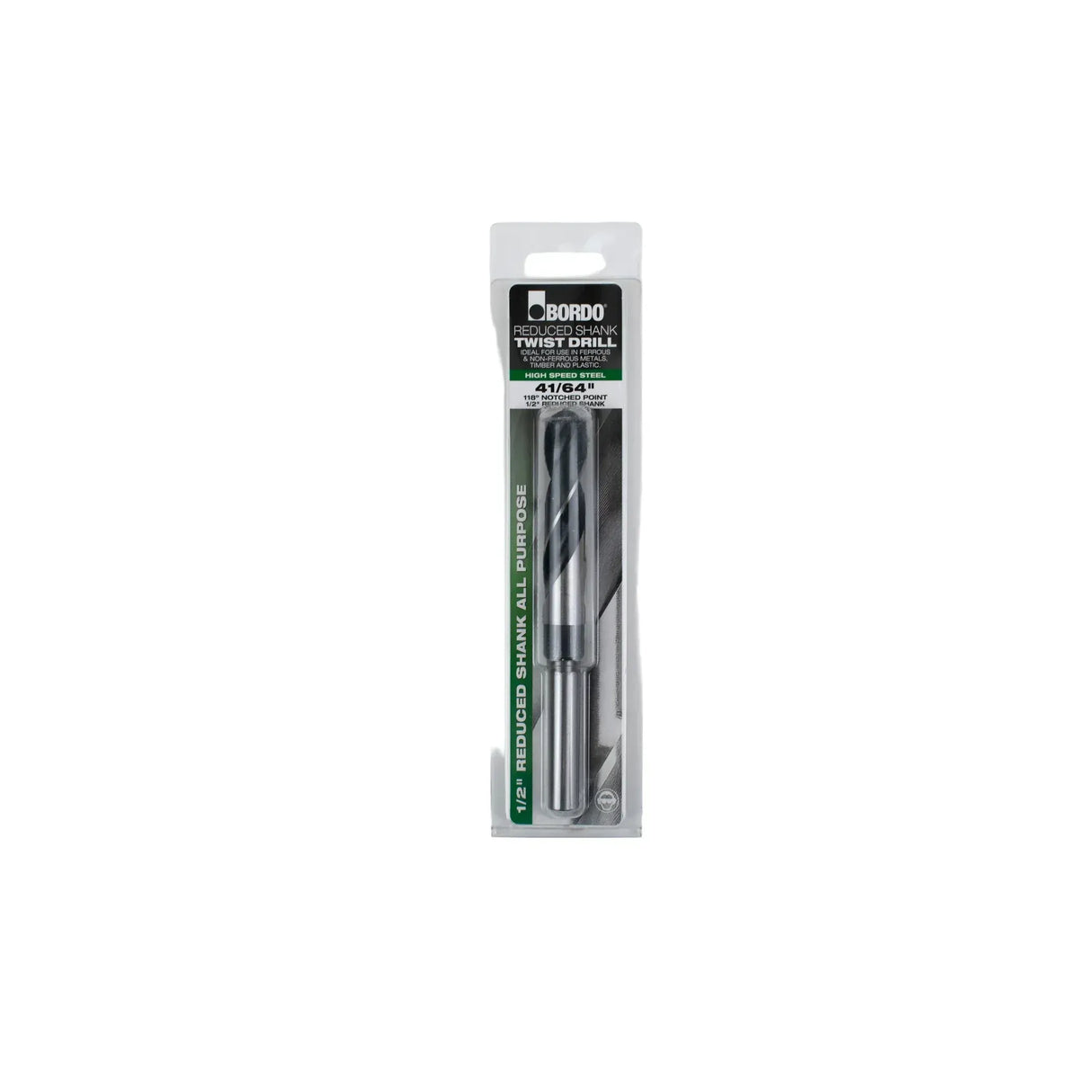 BORDO DRILLS Bordo 41/64" HSS Reduced Shank Drill
