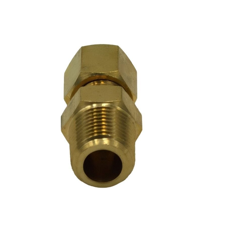 Brass Compression Male Female Connector (T1/8xM1/8) - Twin Eagle Imports