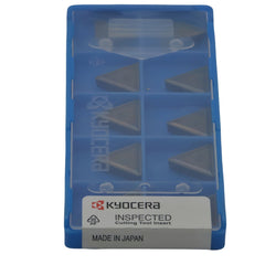 Blue packaging with K10pc Kyocera TPMR160308 PR1535 – cutting tool inserts on a white background