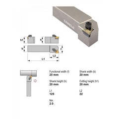CANELA S.A. TOOL HOLDERS Canela CTGPL2020K11 External Turning Toolholder – 20×20 mm